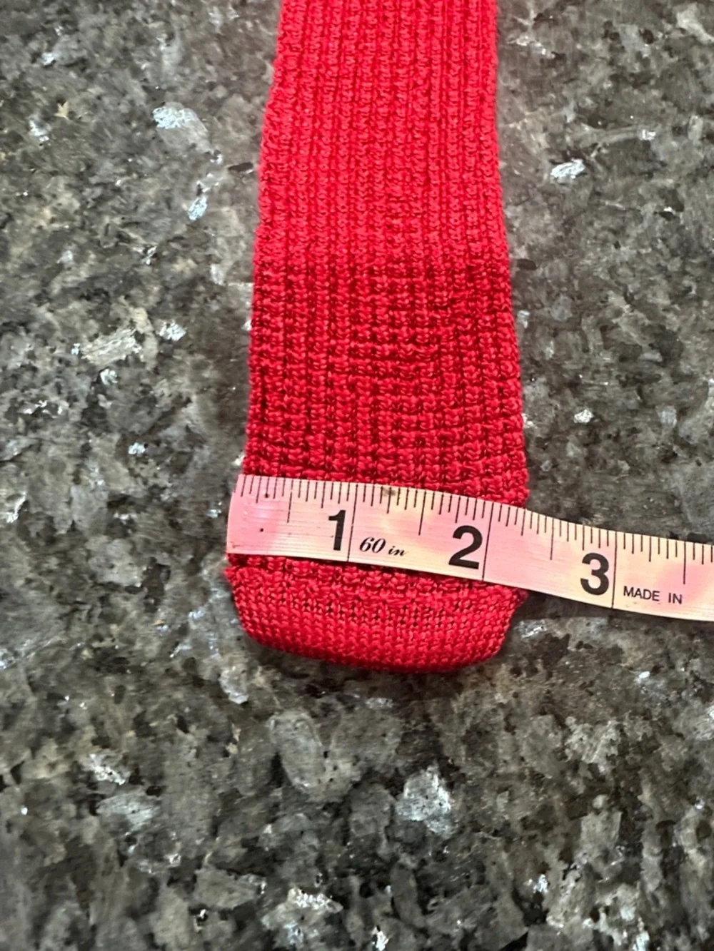J. Crew Red Tie 100%Silk